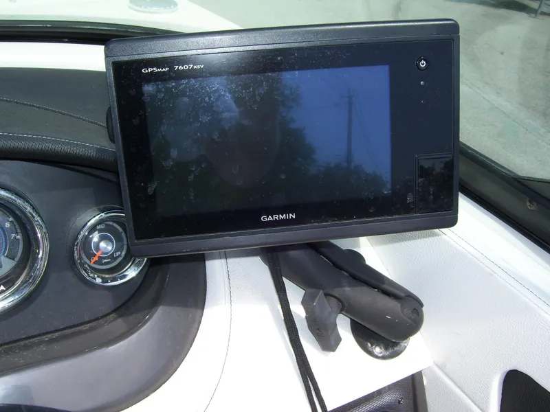 Slide: The Image of Garmin GPSmap 7607xsv on 2015 Sea Ray 240 Sundeck dashboard. - 5