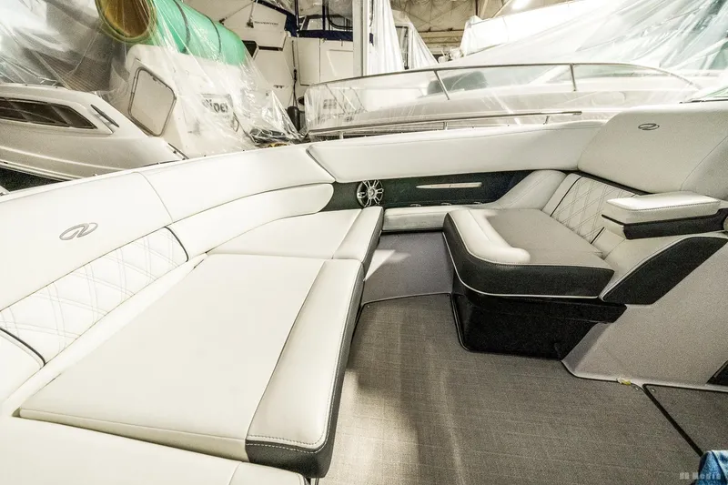 Slide: The Image of 2021 Regal 2800 Bowrider interior with luxurious seating and modern design. - 39