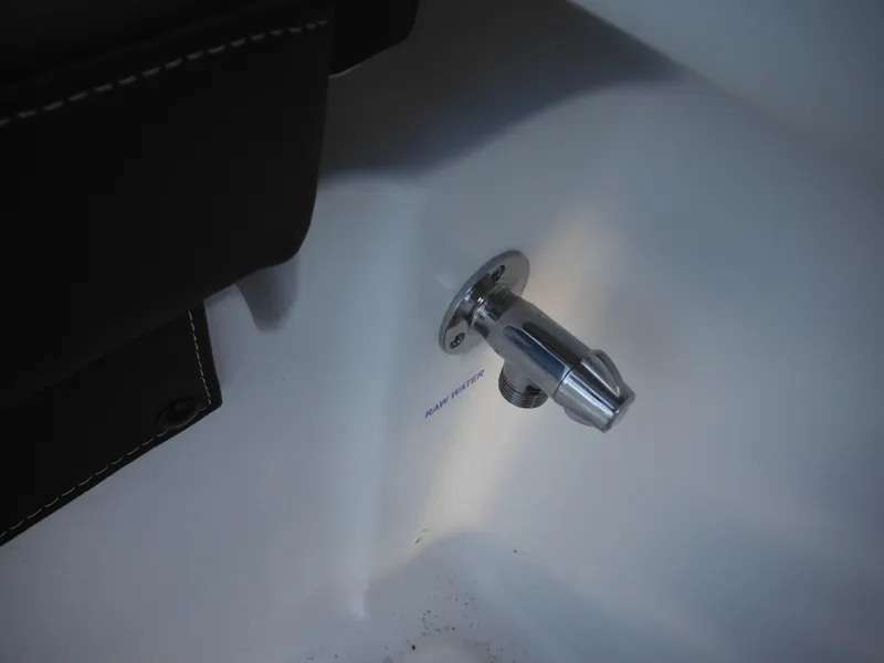 Slide: The Image of Chrome fitting on 2025 Tidewater 232 LXF boat interior. - 33