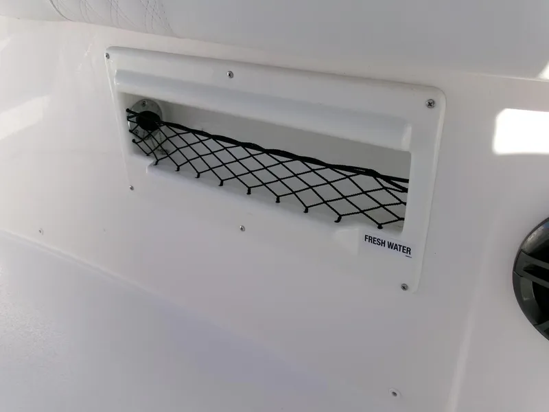 Slide: The Image of Fresh water compartment on 2025 Sea Fox 268 Commander boat with netting. - 40