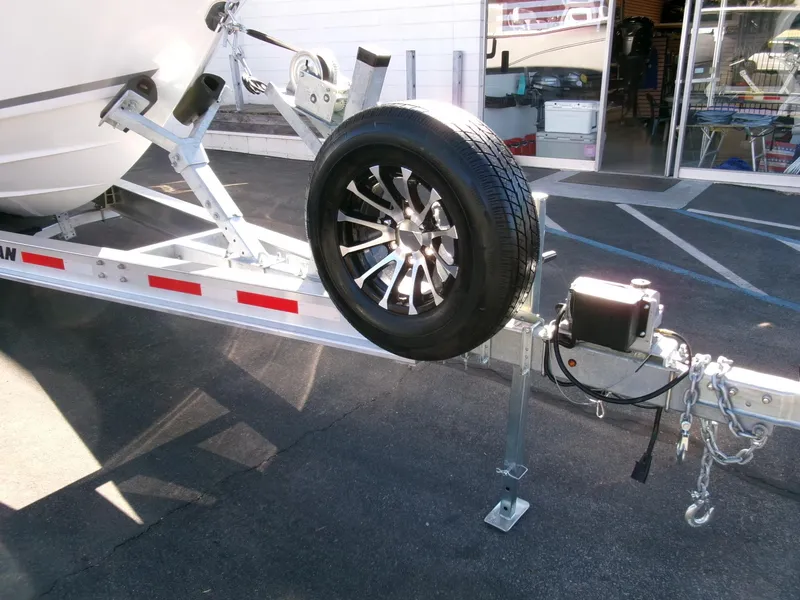 Slide: The Image of Boat trailer with spare tire for 2025 Sea Fox 268 Commander. - 49