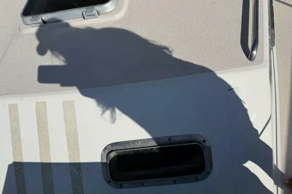 Slide: The Image of Shadow on deck of 1989 Catalina Morgan 440 sailboat. - 13