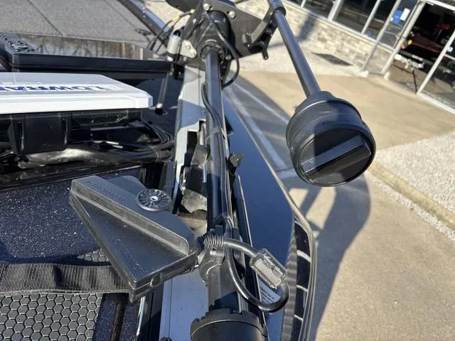 Slide: The Image of Close-up of iKon LX20 boat equipment, featuring advanced fishing technology, 2024 model. - 11