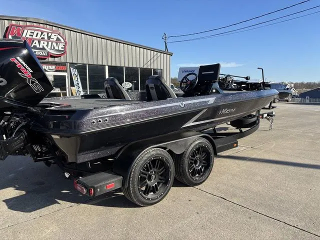 Slide: The Image of 2024 iKon LX20 boat on trailer at Wieda's Marine dealership. - 5