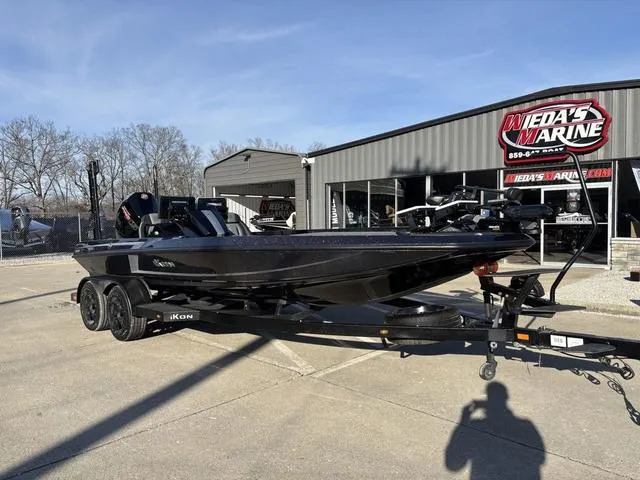 Slide: The Image of 2024 iKon LX20 boat on trailer at Wieda's Marine dealership. - 9
