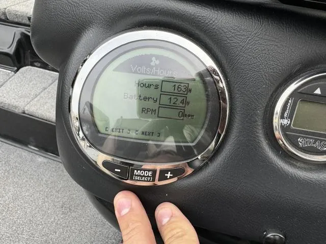 Slide: The Image of Digital display on 2023 Phoenix 721 Pro XP showing hours, battery, and RPM. - 10