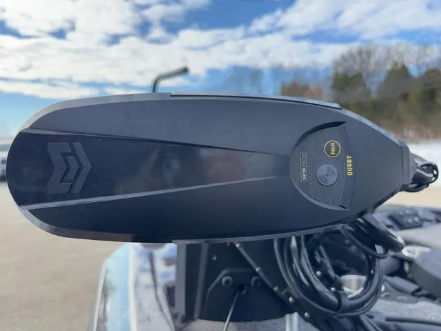 Slide: The Image of iKon LX20 motor, 2025 model, mounted on a boat under a clear blue sky. - 15