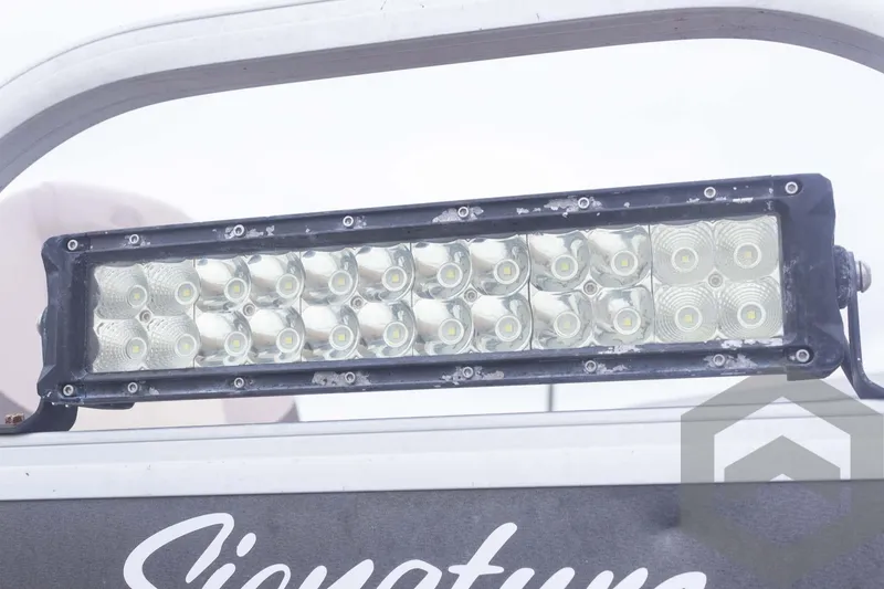 Slide: The Image of LED light bar on 2015 Sun Tracker Fishin' Barge 22 DLX boat. - 14
