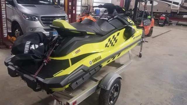 Slide: The Image of 2023 Yamaha WaveRunner VX Cruiser® HO with Audio on trailer in garage. - 3