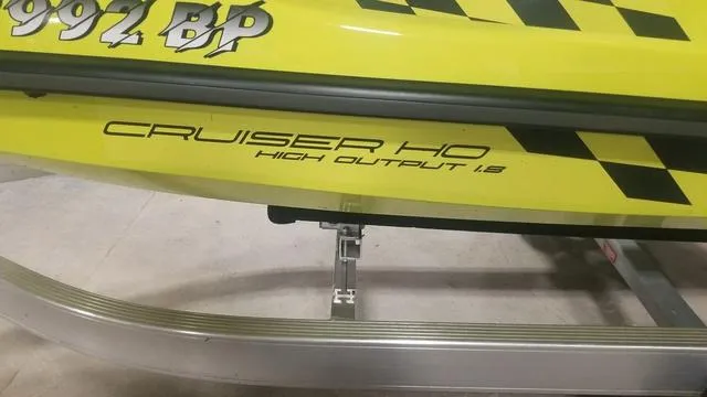 Slide: The Image of 2023 Yamaha WaveRunner VX Cruiser HO with Audio, yellow body, high output engine. - 4