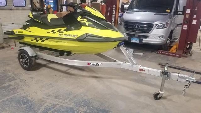Slide: The Image of 2023 Yamaha WaveRunner VX Cruiser® HO with Audio on trailer in garage. - 6