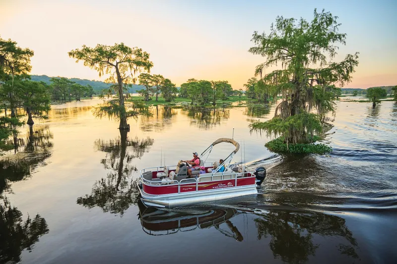 Slide: The Image of Manufacturer Provided Image: Bass Buggy 18 DLX Fishing Pontoon - 66