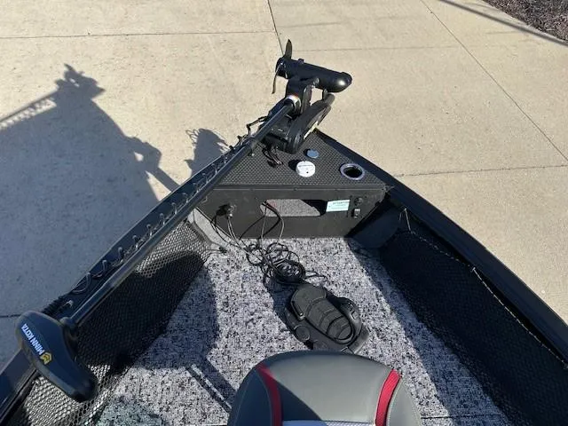 Slide: The Image of 2025 Ranger VS1882SC Angler boat interior with fishing equipment and controls. - 3