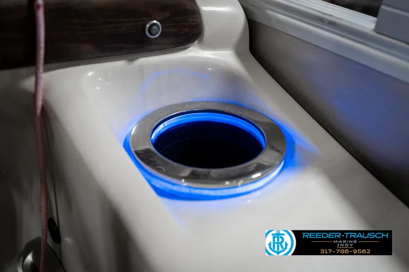 Slide: The Image of Illuminated cup holder on 2014 Bennington 2250 RCB boat. - 48