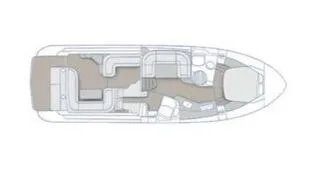Slide: The Image of Floor plan of a 2007 Windy Typhoon 43 yacht, showcasing interior layout and design. - 49