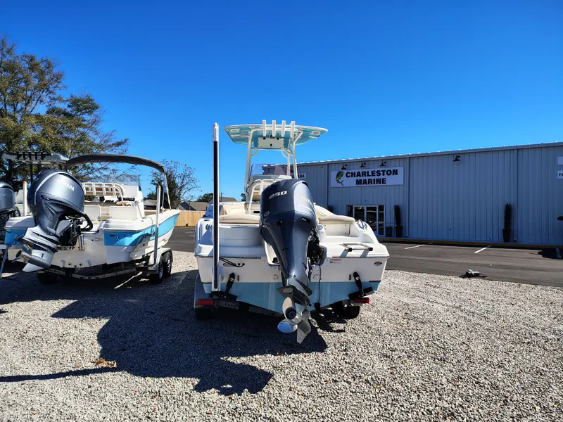 Slide: The Image of 2021 NauticStar 2302 Legacy boat at Charleston Marine dealership. - 2