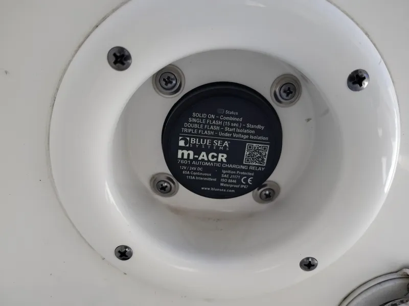 Slide: The Image of Blue Sea Systems m-ACR 7601 automatic charging relay on 2021 NauticStar 2302 Legacy boat. - 25