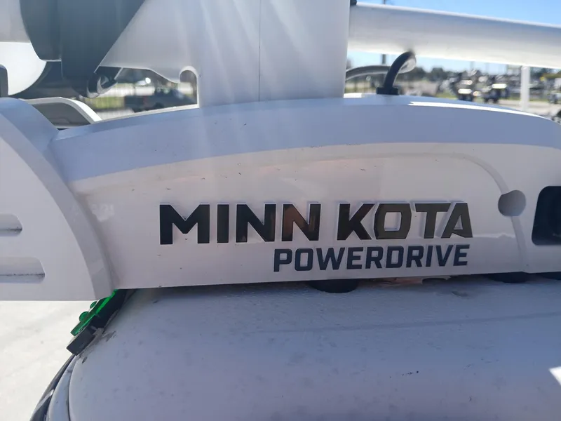 Slide: The Image of Minn Kota PowerDrive motor on 2010 NauticStar 1810 boat. - 10