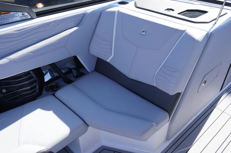 Slide: The Image of 2025 Nautique Super Air Nautique G25 interior seating with modern design and premium materials. - 8
