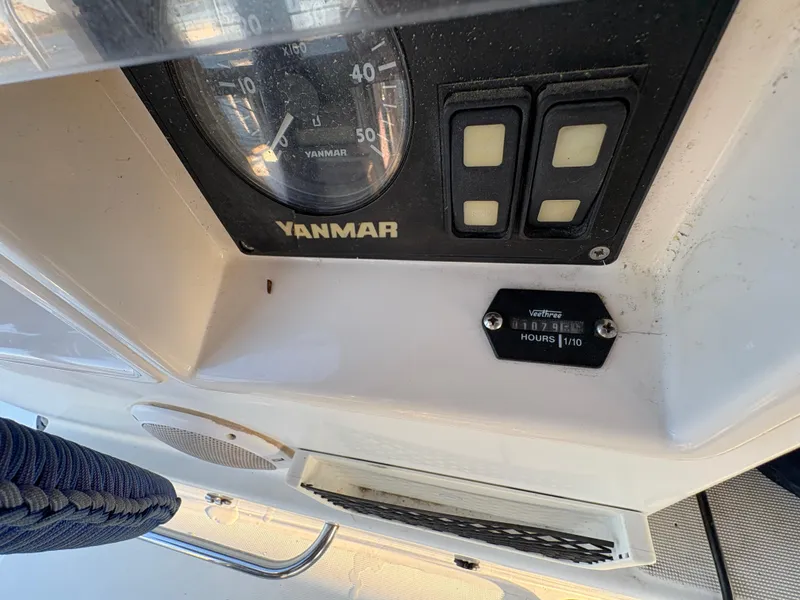 Slide: The Image of Control panel of a 2012 Lagoon 400 yacht with Yanmar engine display. - 25
