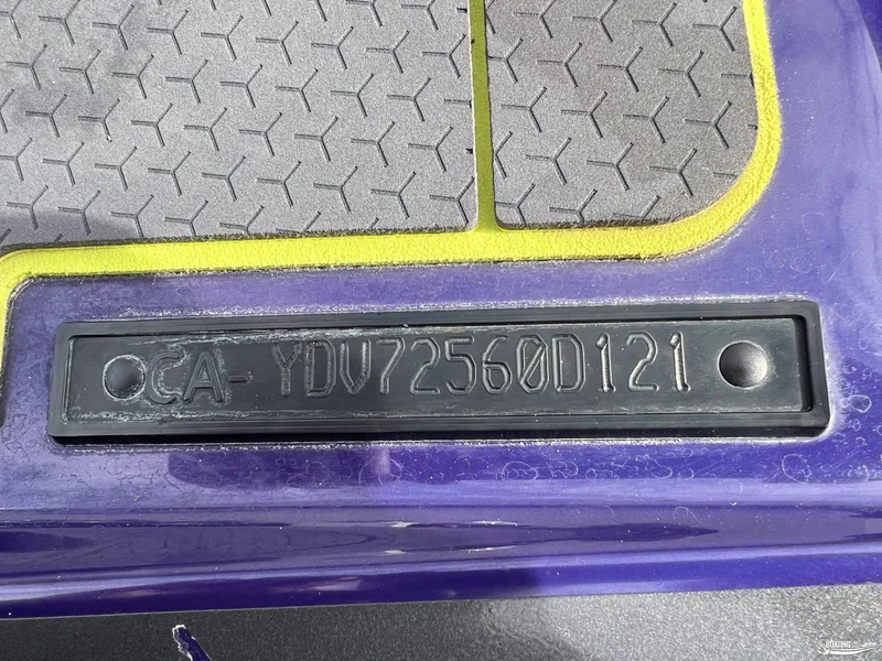Slide: The Image of 2021 Yamaha WaveRunner GP1800R/Sea Doo RTX300 hull identification number plate. - 14