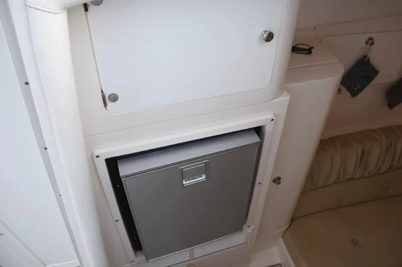 Slide: The Image of Recently new refrigerator inside cabin door - 16