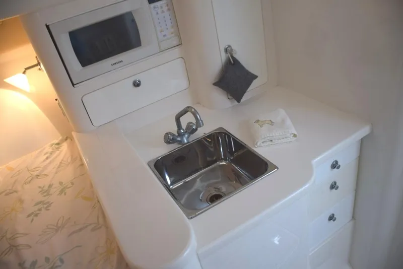 Slide: The Image of Galley console, sink, microwave, drawer storage - 18