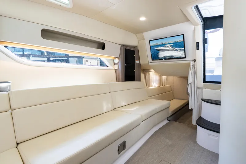 Slide: The Image of Luxurious interior of 2020 Regal 35 Sport Coupe with plush seating and modern amenities. - 28