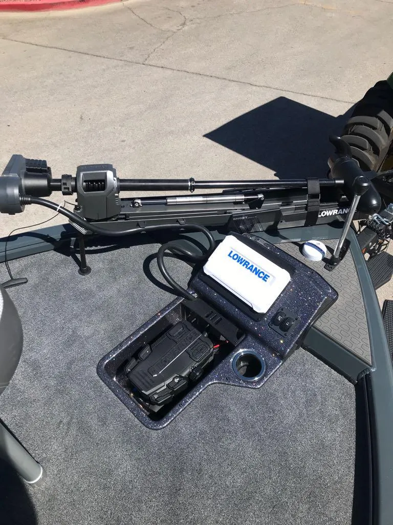 Slide: The Image of Ranger ALPHA 208 boat with Lowrance equipment, 2025 model, featuring advanced navigation technology. - 12