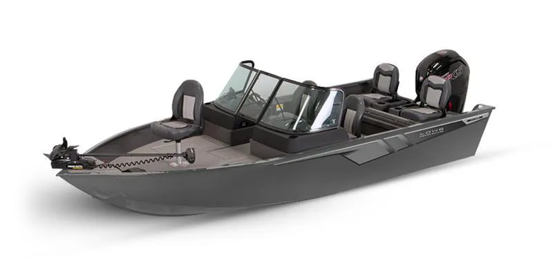 Slide: The Image of 2025 Lowe FM 1775 WT fishing boat with sleek design and modern features. - 4