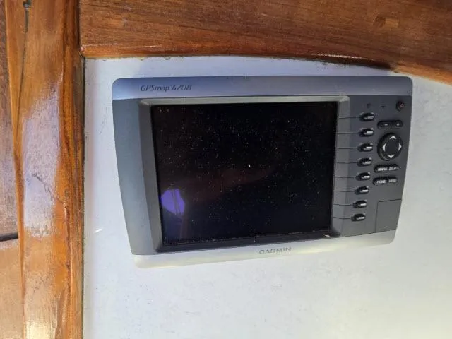 Slide: The Image of Garmin GPSmap 4208 mounted on 1983 Catalina 30 sailboat interior. - 13