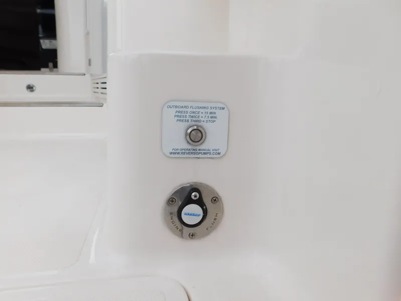 Slide: The Image of 2018 Pursuit OS 325 Offshore boat plumbing system detail. - 39