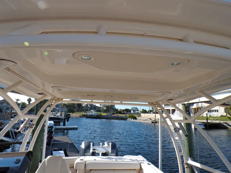 Slide: The Image of 2016 Grady-White Freedom 275 boat interior with water view. - 46