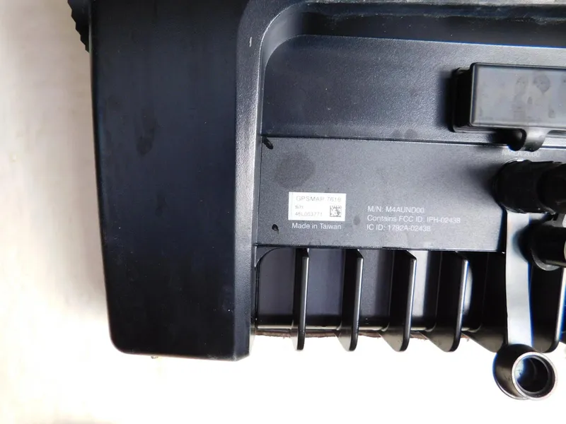 Slide: The Image of Close-up of a 2016 Everglades 355 Center Console component, showing manufacturing details. - 33