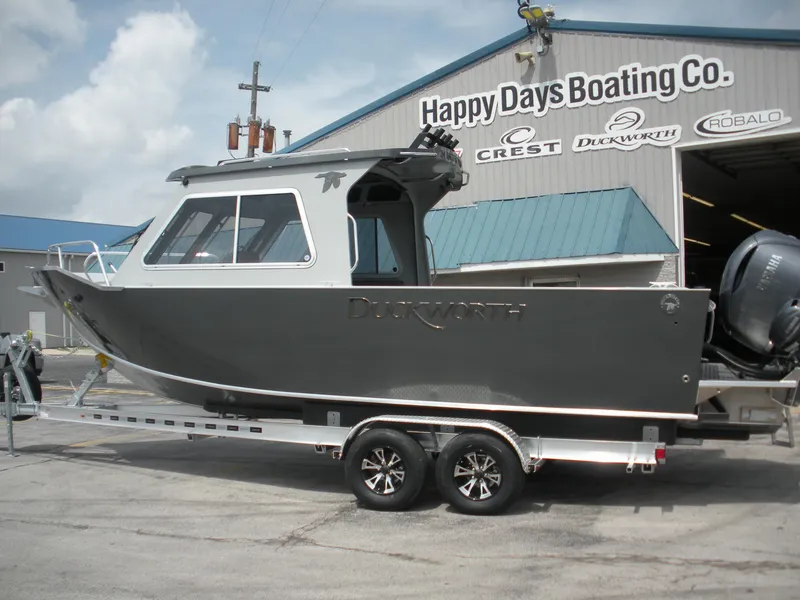 Slide: The Image of 2025 Duckworth 24 Pacific Pro boat on trailer at Happy Days Boating Co. - 4