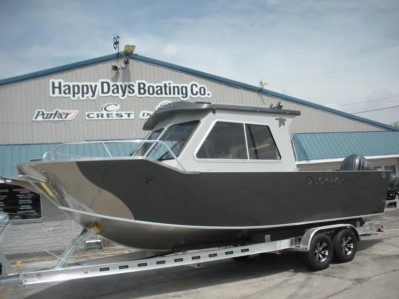 Slide: The Image of 2025 Duckworth 24 Pacific Pro boat on trailer at Happy Days Boating Co. - 5