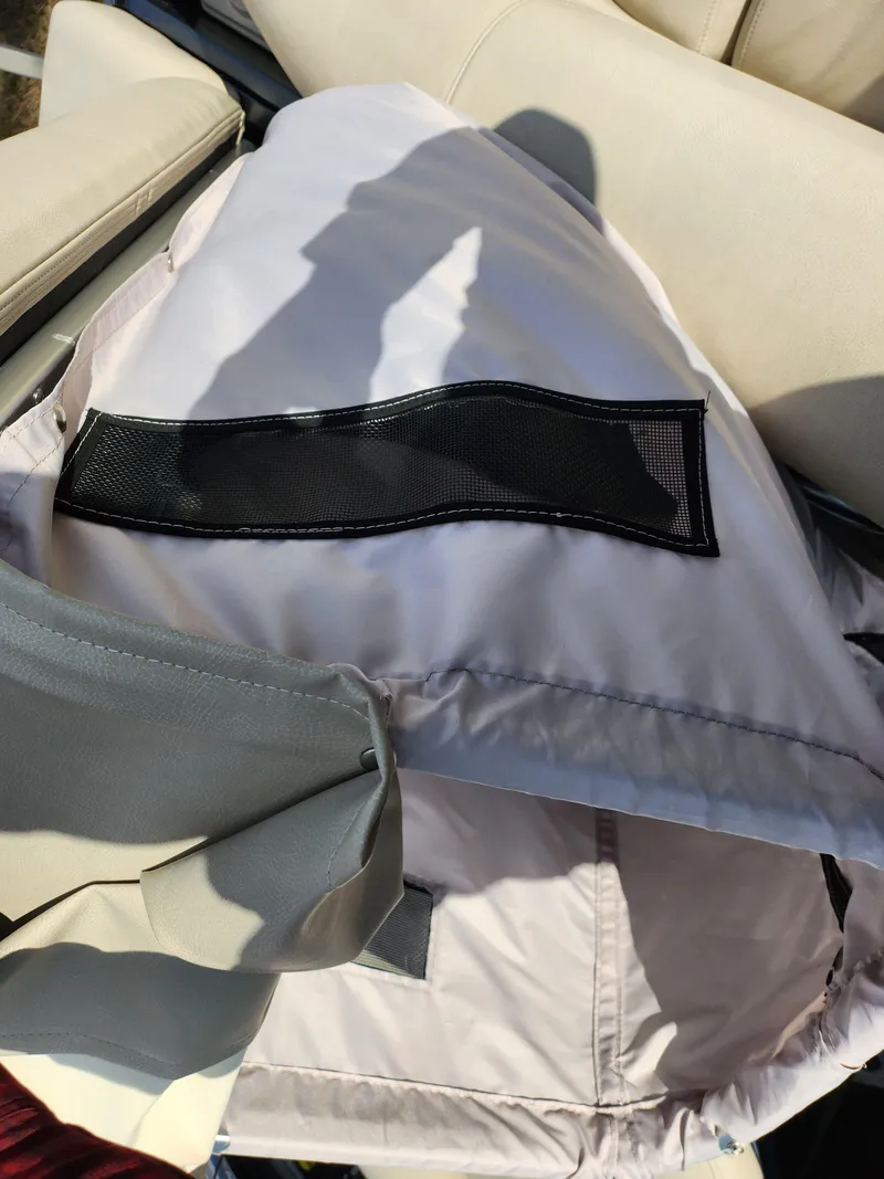 Slide: The Image of 2019 Premier 250 Grand Majestic RE boat seat with protective cover. - 21