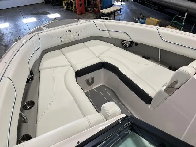 Slide: The Image of Luxurious interior of 2020 Regal LS6 Surf boat with spacious seating. - 11