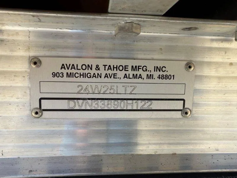 Slide: The Image of Metal identification plate for 2022 Tahoe LTZ VRB 2485, Avalon & Tahoe Mfg., Alma, MI. - 25