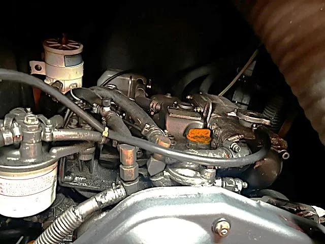 Slide: The Image of Engine components of a 2007 Beneteau Oceanis 46 sailboat. - 34