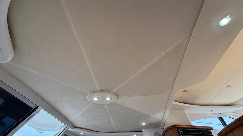 Slide: The Image of Ceiling interior of 2001 Silverton 410 Sport Bridge with recessed lighting. - 26