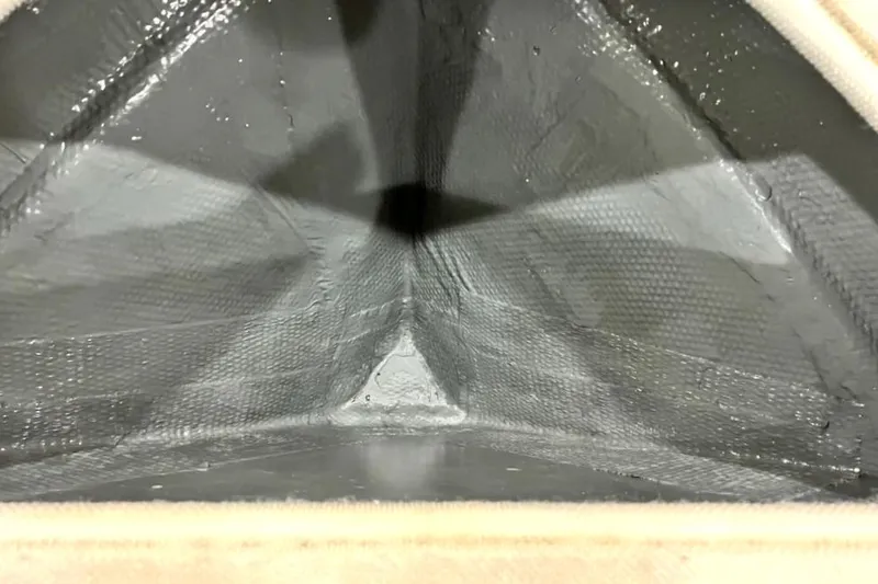 Slide: The Image of Interior view of a 2001 Silverton 410 Sport Bridge boat hull. - 46