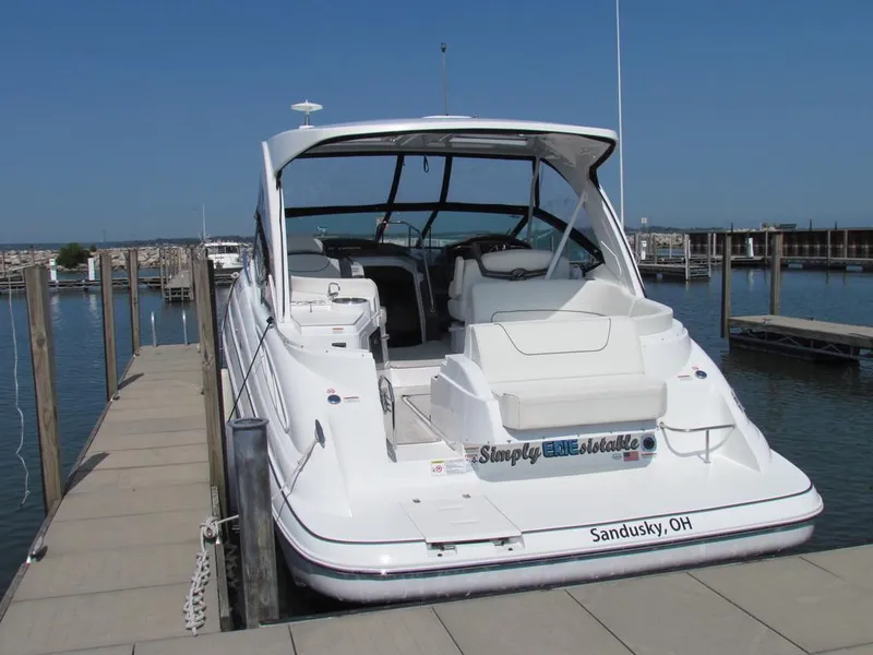 Slide: The Image of 2020 Cruisers Yachts 35 Express docked in Sandusky, Ohio marina. - 37