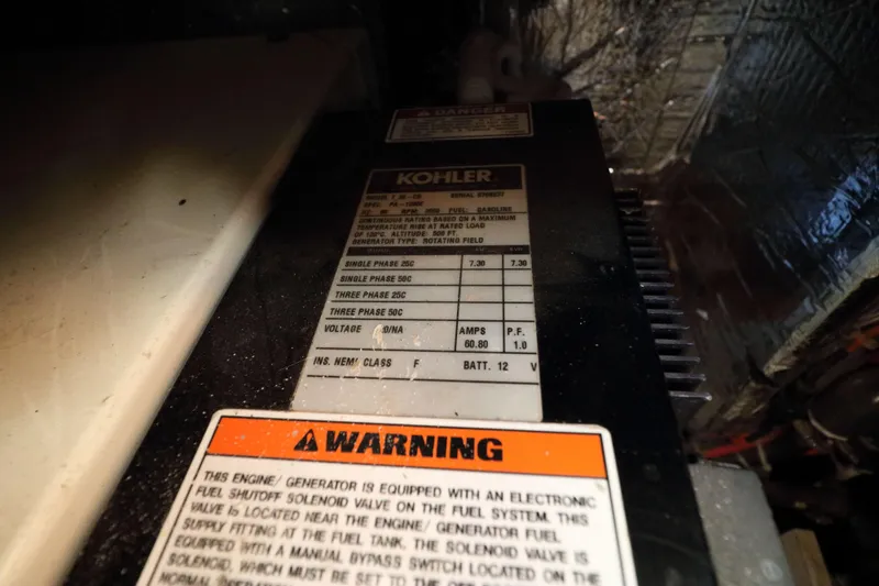 Slide: The Image of Kohler generator in 2002 Carver 346 Motor Yacht. - 34