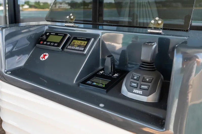 Slide: The Image of Control panel of 2026 Absolute Navetta 53 yacht with Volvo Penta joystick. - 9