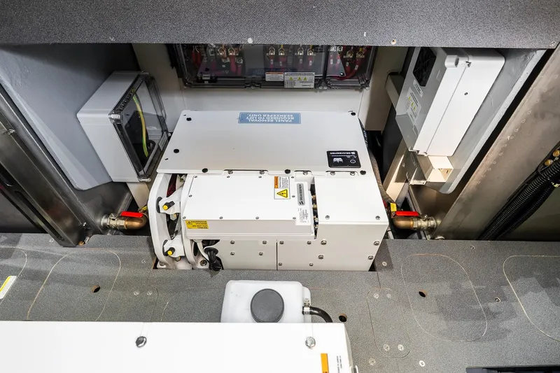 Slide: The Image of Engine room of 2026 Absolute Navetta 53 yacht, showcasing advanced mechanical systems. - 59