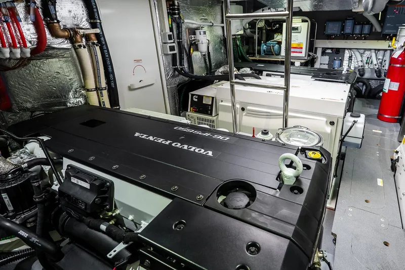 Slide: The Image of Engine room of 2026 Absolute Navetta 53 yacht with Volvo Penta engine. - 60