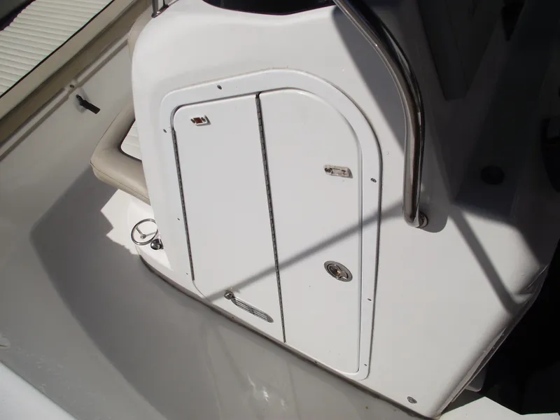 Slide: The Image of 2016 Sea Fox 186 Commander boat console with storage compartment. - 17
