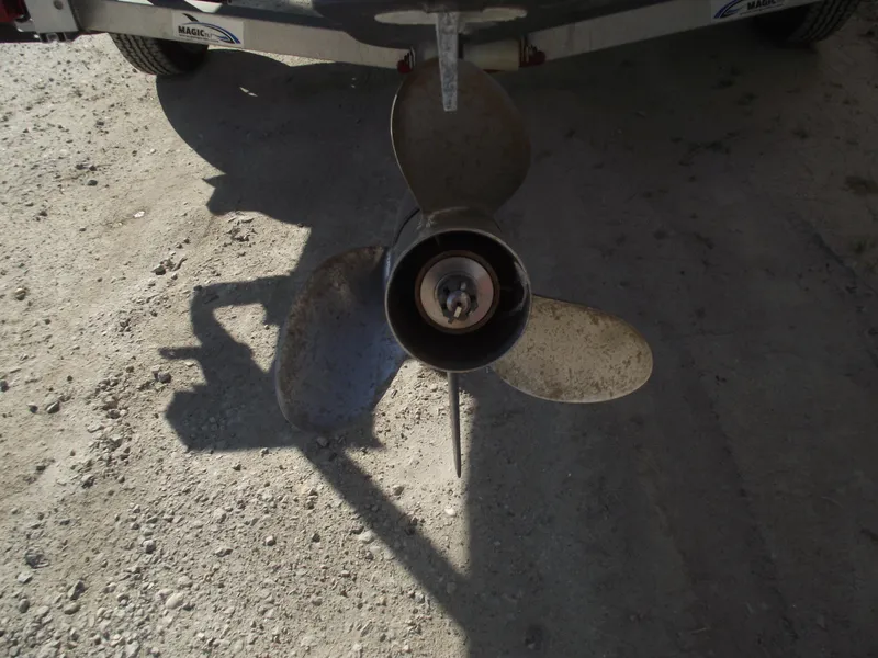 Slide: The Image of Propeller of 2016 Sea Fox 186 Commander boat on a trailer. - 4