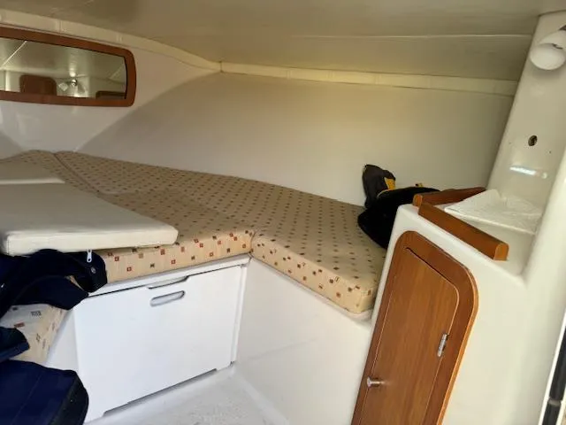 Slide: The Image of Interior of 2007 Chris-Craft Corsair 28 boat cabin. - 15